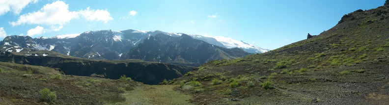 Þórsmörk - walking up to Réttarfell